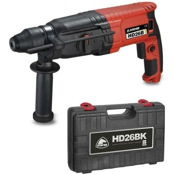 Перфоратор Stayer HD 26 BK, SDS-plus, 800 W, 2.8 J, с куфар